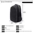thumbnail image 4 of Mochila de peluquería Mochila de viaje cómoda para peluquería Secador de pelo eléctrico de empuje Kit de almacenamiento de gran capacidad, 4 of 6
