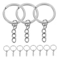 thumbnail image 5 of Worgeous 20-Pack Flat Metal Key for Keychains, Round O-Shaped Keychain , Ideal for Crafts and Accessories, 5 of 8
