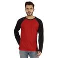 thumbnail image 1 of Inkmeso Men's Regular Fit Round Neck Shirt Solid Raglan Long Sleeve T-Shirts, 1 of 7