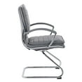 thumbnail image 4 of Office Star Fauteuil d'Appoint en Similicuir Couleur Charbon avec Base Chromée, 4 of 5