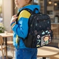 thumbnail image 3 of Jeiento Cute Axolotl 13.5 Inch Lightweight Toddler Backpack for Preschool & Kindergarten, Football Kids School Bag for Girls 2-5, 5 Pocket Bookbag, 3 of 7