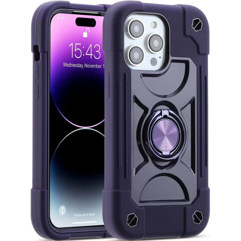 Luxury Shockproof Clear Hard Phone Case For iPhone 12 13 14 15 Pro Max  Carbon Fiber Transparent Magsafe Magnetic Funda Cover