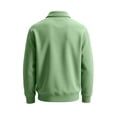 thumbnail image 5 of Men Fashion Long Sleeve Polo Shirts Solid Plain Collared Loose Casual Daily Outdoor Wear M, 5 of 7