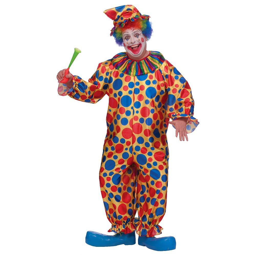 Clown Plus Size Adult Costume Plus Size 1X