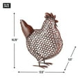 thumbnail image 3 of DII Chicken Wire Collection Farm Animal Sculpture, Chicken, 13.5x5.5x15.25 inches, 3 of 3