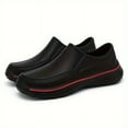 thumbnail image 5 of Waterproof Non-Slip Men's Slip-On Work Shoes, Breathable EVA, Casual Style, Low-Top, Round Toe, for Kitchen, Office, Spring/Summer/Autumn/Winter, Black, 5 of 5