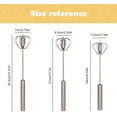 thumbnail image 2 of Whizzy Whisk, 2025 New Stainless Steel Semi-Automatic Whisk, Rotatable Hand Push Whisk Blender Automatic Whisk Mixer Versatile Mixer Stirrer Tool for Cooking Kitchen Home Egg Milk (14 Inches), 2 of 9