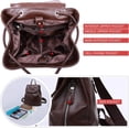 thumbnail image 3 of CAILDANL Leather Backpack Purse for Women: Ladies Travel Fashion Back Pack - Genuine Leather Bag Casual Handbags for Work (Brown), 3 of 7