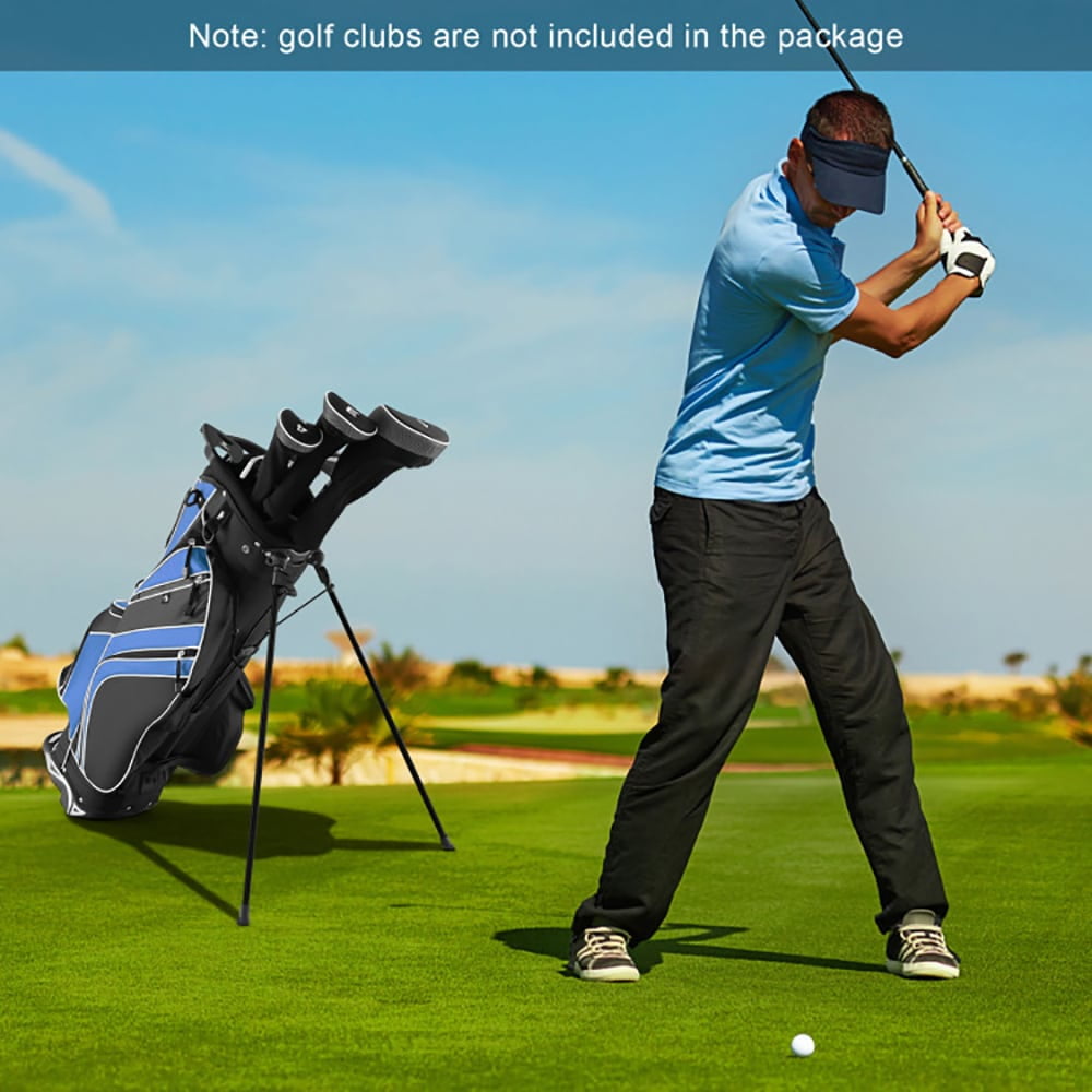 Demifill Golf Stand Cart Bag with 6, Way Divider Carry Pockets, Blue