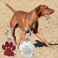 thumbnail image 2 of Cheapark Personalized Pet ID Tag Alloy Metal Glitter Blank Dog Tag Engravable Pendant Pet Identification Accessory, 2 of 5