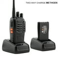thumbnail image 4 of Long Range Walkie Talkies with Earpiece and LED Flashlight 2 Pack Black, 4 of 7