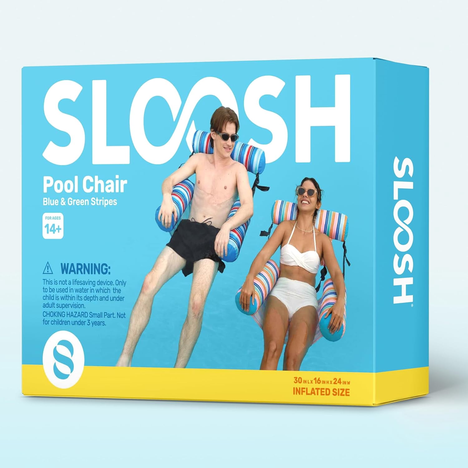Inflatable Pool Floats Adult,2 Packs Floating Lounge Chairs,Blow up Pool Noodles for Adult Heavy Duty,Floating Chair for Party Summer Water Beach Lake Fun