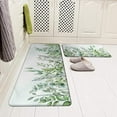 thumbnail image 3 of Watercolor Eucalyptus Leaves Kitchen Mats Set of 2 Spring Green Leaf Kitchen Rugs Set Kitchen Mats for Floor Cushioned Anti-Fatigue Kitchen Mat Kitchen Decor Floor Mats for Home Kitchen, 3 of 6