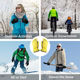 thumbnail image 5 of Guantes de esquí de invierno simples de malla para damas impermeables cálidos a prueba de viento Adepaton CPB-US-XD399-1, 5 of 5
