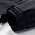 thumbnail image 5 of Men Half Zip Hooded Windbreaker, Drawstring Hood Pullover Jacket with Big Front Pocket, Lightweight Loose Casual Windproof Coat Black XL(XL), 5 of 9