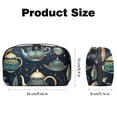 thumbnail image 5 of Arabic Teapot Oxford Fabric Waterproof Portable Hard Drive Bag and Case with Cord Storage and Travel Charger Organizer for Electronic Devices - 5.9x9.44x3.14 in, 5 of 6
