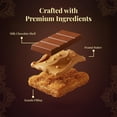 thumbnail image 5 of ChocCart Dubai Chocolate Bar – Creamy Peanut Butter & Crispy Kunafa Filling, Viral Knafeh Style Luxury Gift Box, 3.35 oz(12 Pack), 5 of 5