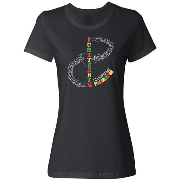 Inktastic Juneteenth-Celebrating Freedom- Breaking Chains Women's T-Shirt