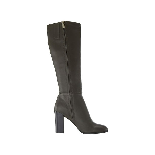 justin leather high heel knee boot