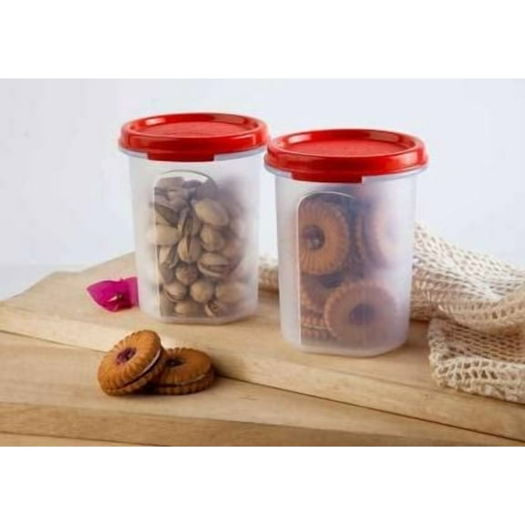 Tupperware Plastic Grocery Container 440 ml Pack of 2 (Multicolor)