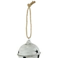 thumbnail image 4 of Northlight Antiqued Christmas Jingle Bell Ornaments - 3" - White - Set of 2, 4 of 5