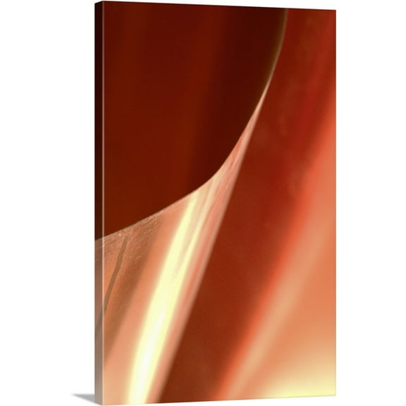 Great BIG Canvas | "Copper Curves II" Canvas Wall Art - 16x24