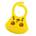 thumbnail image 2 of Baberos ajustables impermeables Gloria Baberos para niños pequeños para comer amarillo, 2 of 5
