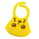 thumbnail image 2 of Babero de silicona suave y cómodo para bebés y niños pequeños. Babero amarillo con botón., 2 of 5