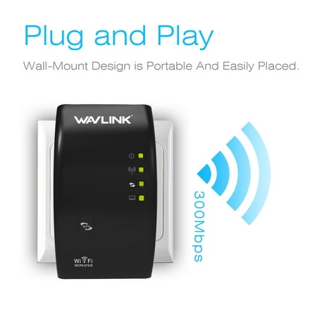 Wavlink 300Mbps N300 Smart WI-FI Wireless Router Wifi Repeater Signal Extender with Internal Antennas for Computer (Phone With Best Wifi Antenna)