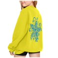 thumbnail image 5 of LUOGENLI Hoodies Sweatshirt Girls Hoodies Size 5 Girls' Fashion Casual Printed Long Sleeved Hoodie Top Hoodies for Girls 10-12 Baggy Girls Hoodies Size 5 Yellow 7-8 Years, 5 of 7