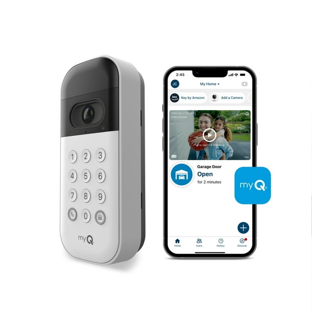 myQ Smart Garage® Video Keypad, garage door keypad with camera