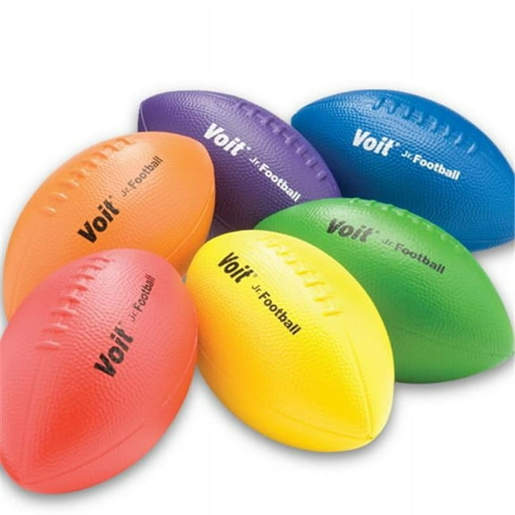 Voit  Coated Foam Football Set of 6 - 9.75 inches