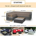 thumbnail image 2 of STARTWO Waterproof Patio Furniture Sectional Cover Large Oval Thickened Heavy Duty Outdoor Sofa Square Wicker Cover, 2 of 6