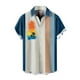 thumbnail image 1 of Camisas Para Hombre Camisa de manga corta con estampado digital 3d de ocio de tendencia de moda de playa de turismo de vacaciones de verano para hombres (Blue, 3XL), 1 of 4