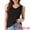 Black, variant on Lace Trim Tank V Neck Sleeveless Undershirt M White