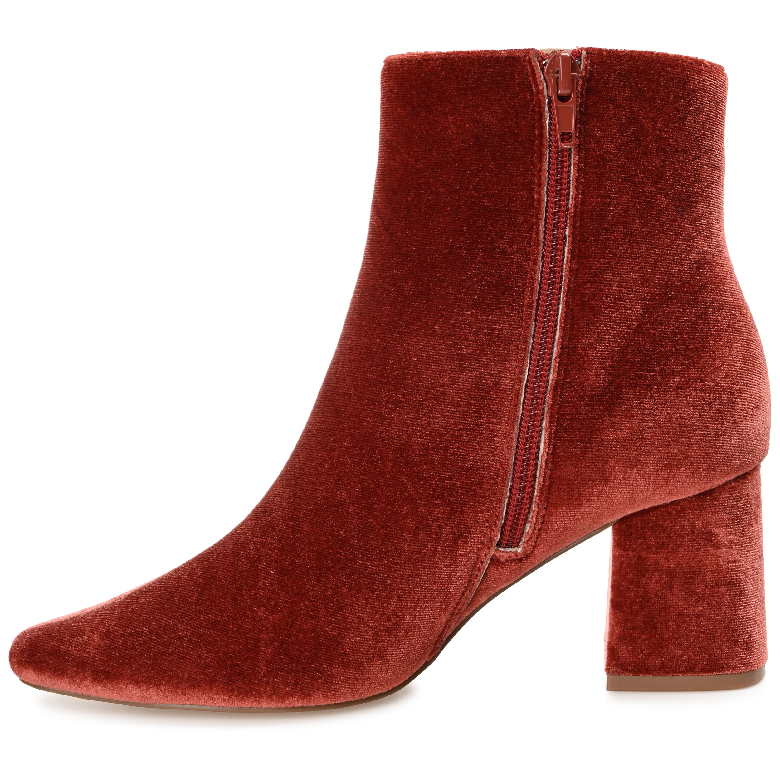 Journee Womens Hazara Square Toe Block Heel Ankle Booties, Widths Available