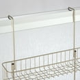 thumbnail image 7 of mDesign Wide Metal Over Door Hanging Shower Caddy, 2 Hooks and Baskets - Satin, 7 of 7