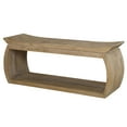 thumbnail image 2 of Uttermost Connor Contemporary Reclaimed Elm Wood Bench in Woodtone Brown, 2 of 7