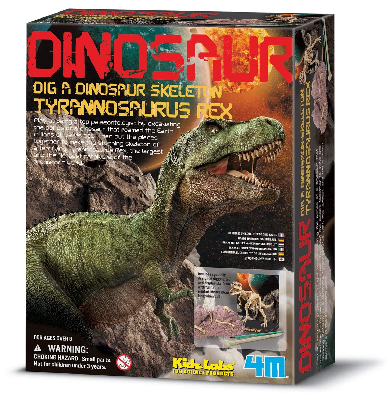 Children's Dig Your Own Dinosaur Skeleton-Palaeontology T-Rex Dino Kit X3O4 