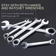thumbnail image 2 of MasteelfCA 15mm Dual Heads Double Offset Ring Spanner Combination Dicephalous Wrench Spanner, 2 of 7