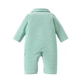 thumbnail image 4 of Baby Romper Sleeper Zipper Long Sleeve Cartoon Print Footless Pajamas Snug Fit Comfortable Kids Outfit Baby Playsuit,12-18 Months,Z1-Green, 4 of 4
