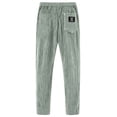 thumbnail image 4 of GrmtClth Men Corduroy Pants Casual Straight Trousers Classic Wide Leg Dressy Stripe Clothing Light Green 2XL, 4 of 4