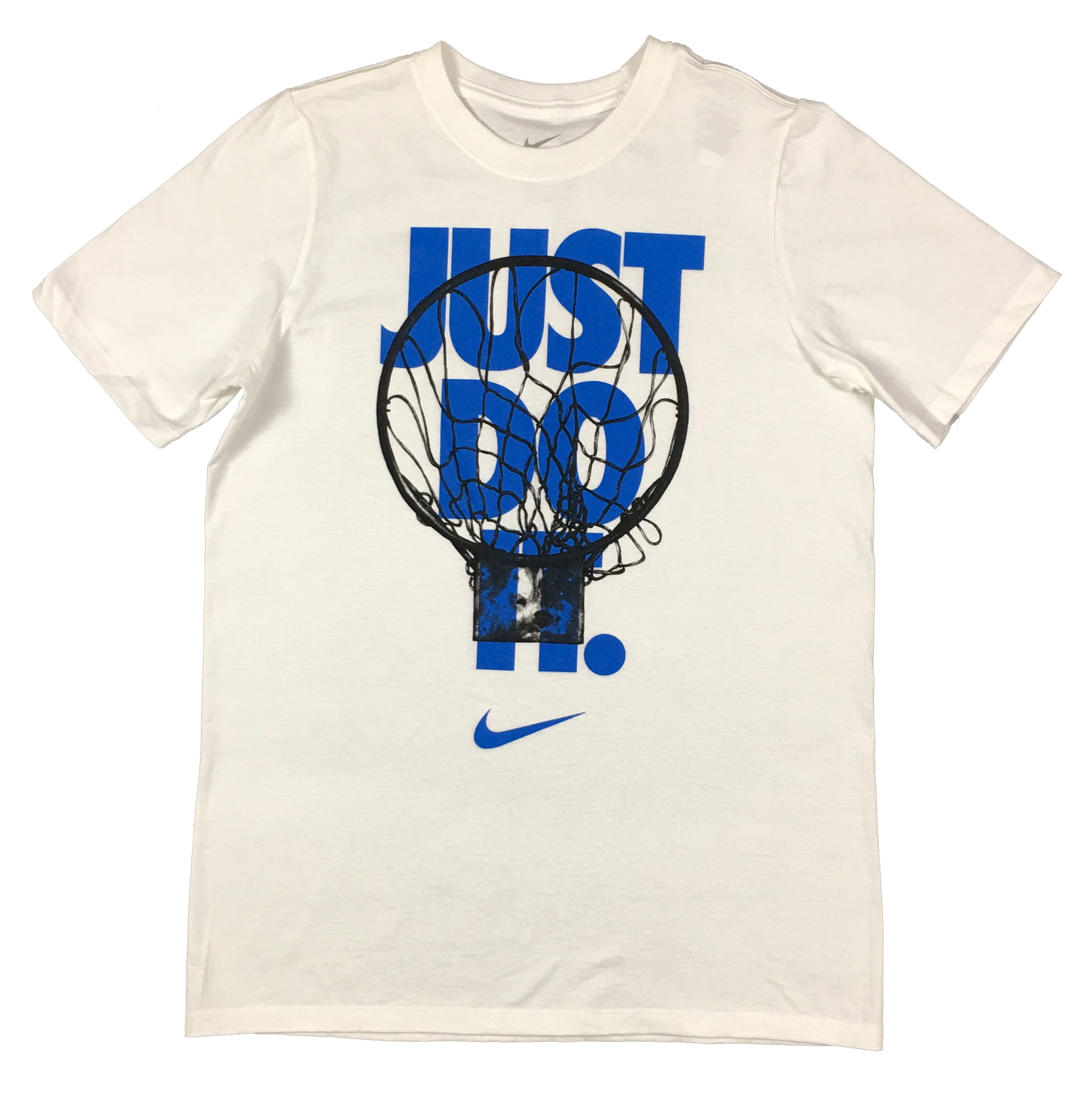 Nike - Nike Boys Just Do It Basketball Hoop Graphic Cotton Shirt Red ...