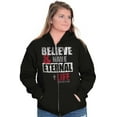 thumbnail image 4 of Believe Eternal Life Christian Jesus Zip Up Hoodie Men's Women's Brisco Brands S, 4 of 6