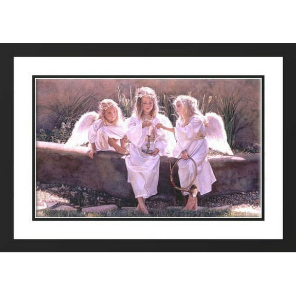 Candle in the Wind 20x23 Framed and Double Matted Art Print by Hanks, Steve