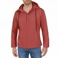 thumbnail image 7 of LWavelet Men’s Long Sleeve Casual Henley Hoodie Shirt with Drawstring Hood and Button Placket for Everyday Wear, 7 of 7