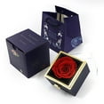 thumbnail image 6 of Meiiso Rotating Rose Necklace Ring Jewelry Box Navy Blue Clearance Sale! Timeless Rose Box Box Jewelry Box Inside Can Any Jewelry For Moms Wives Valentines Birthdays And Anniversaries, 6 of 7