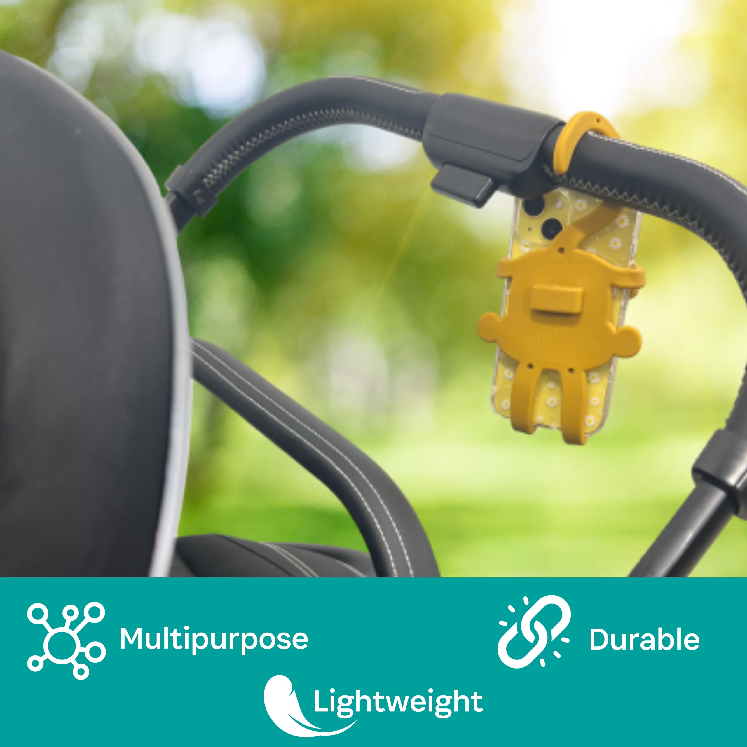 BuggyGear Grippy Smart Phone Holder for stroller - Monkey