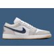 thumbnail image 4 of N I-K-E A i r-Jor-dan 1 Low GS Shoes White Midnight Navy Gum 553558-146 Multi Size NEW, 4 of 6