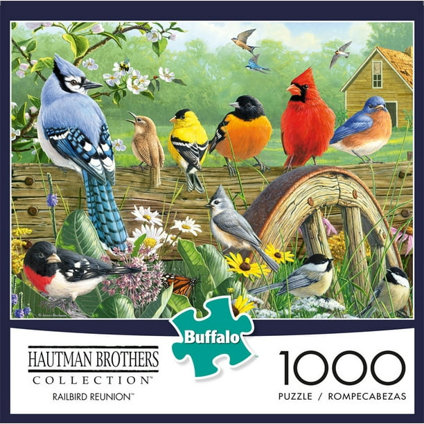 Buffalo Games Hautman Brothers Railbird Reunion 1000 Pieces Jigsaw ...